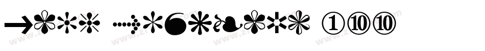 Zapf Dingbats 100字体转换